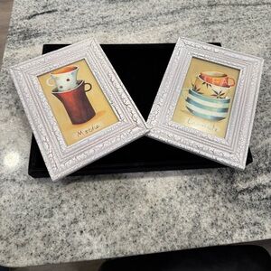 Elegant White Picture Frames - Set of 2